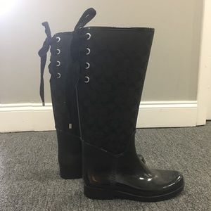 Coach rain boots